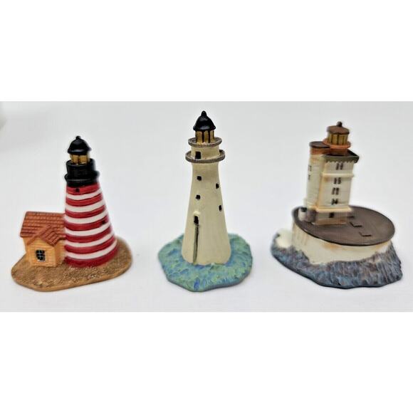 Lenox House Set of 3 West Quoddy Head Minot’s Ledge St. Georges Reef 13 - Picture 1 of 6